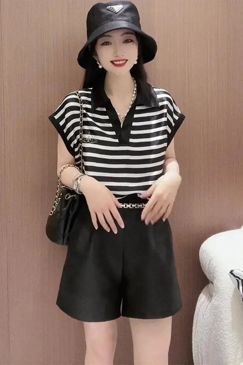 Women’s Shorts Casual Summer Elastic Waist Cotton