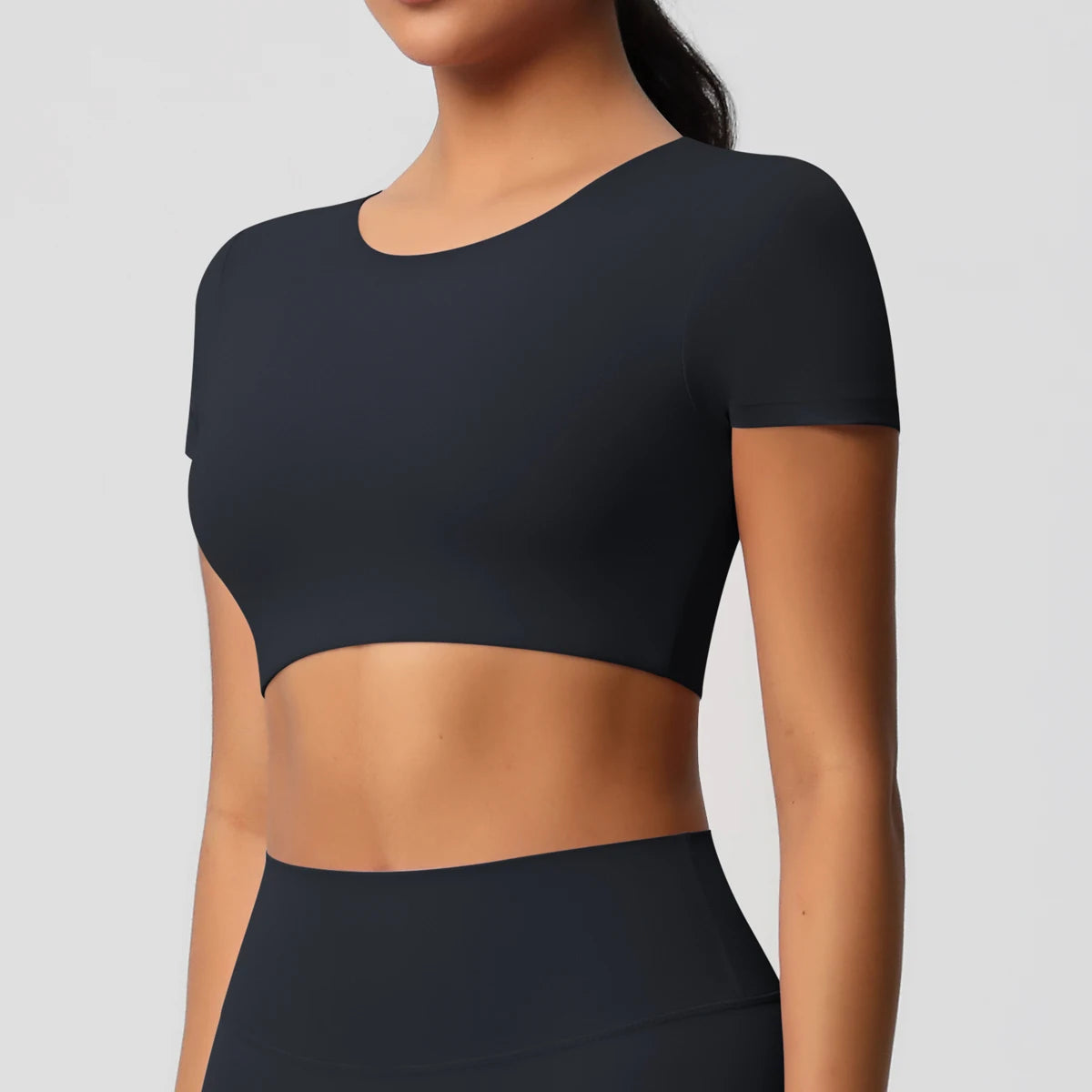 Women’s Gym Top Short Sleeve Breathable Stretchy Athletic