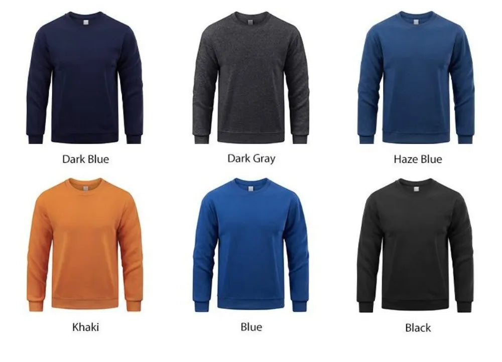 Men’s Sweatshirt Crewneck Fleece Warm Streetwear Graphic Autumn