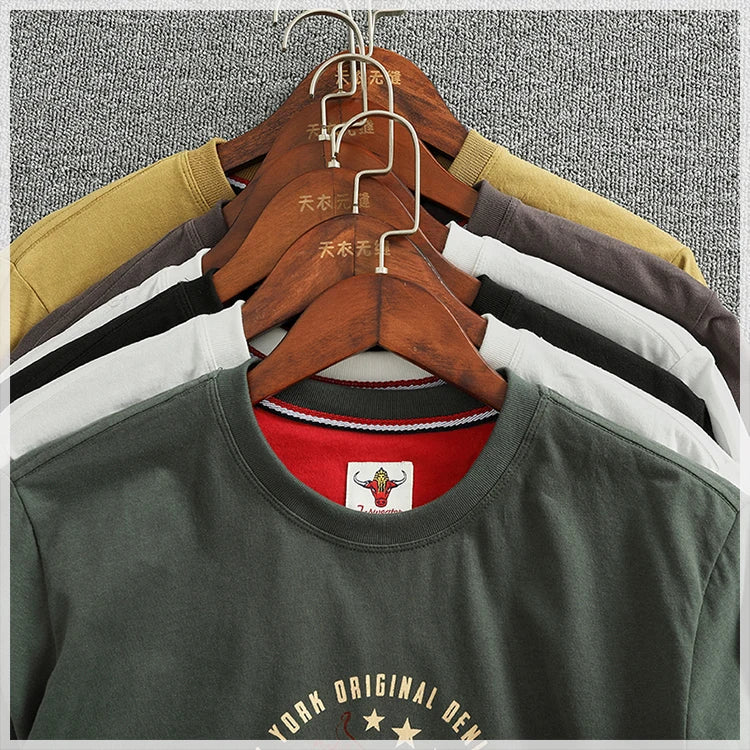 Men’s T-Shirt Long Sleeve Cotton Casual Printed