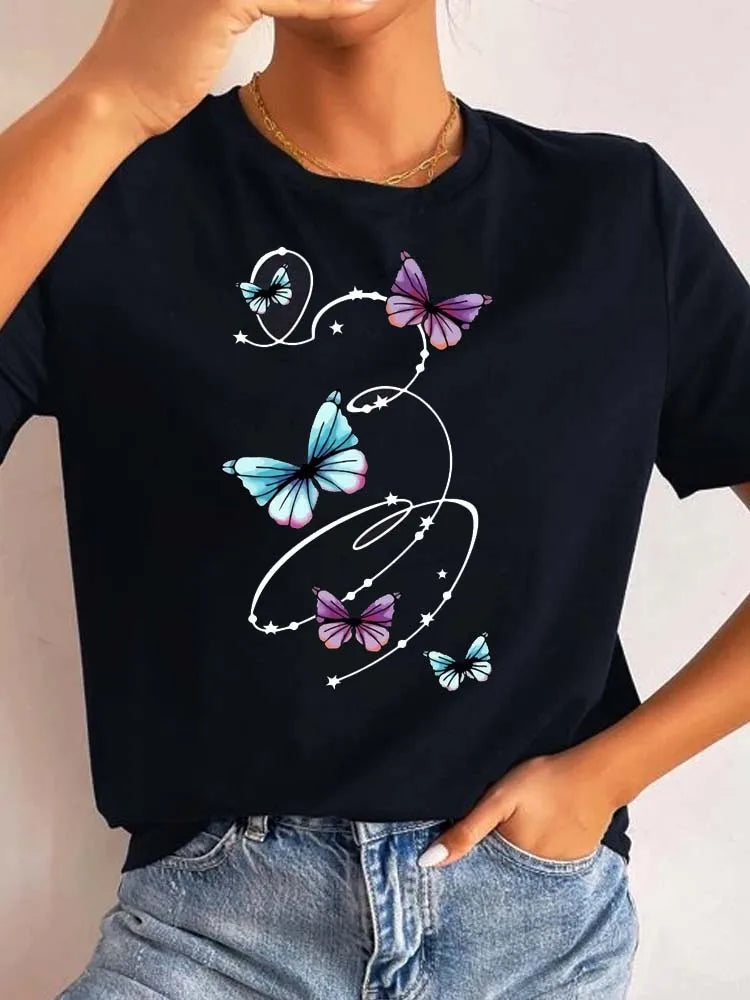 Women’s Top T-Shirt Printed Summer Casual