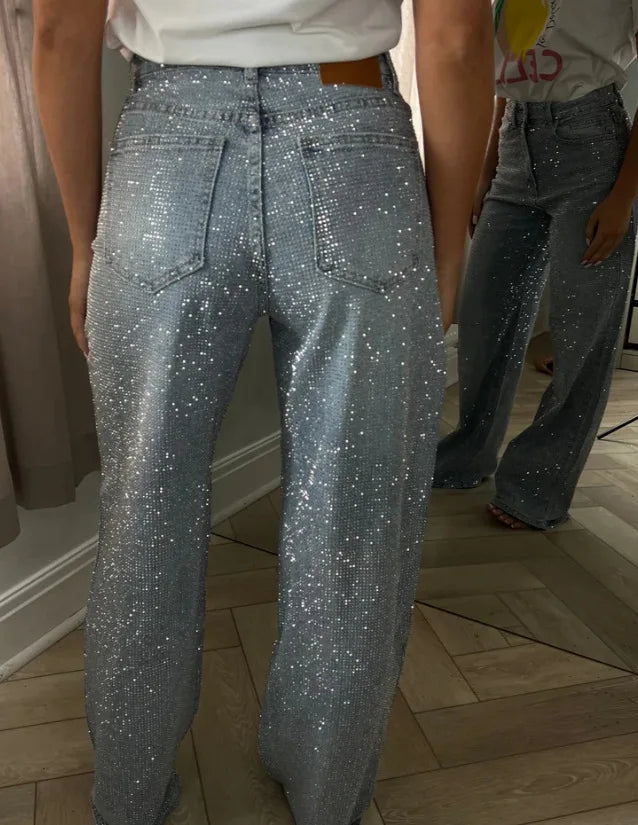 Women’s Jeans High Waist Straight Leg Stretchy Casual