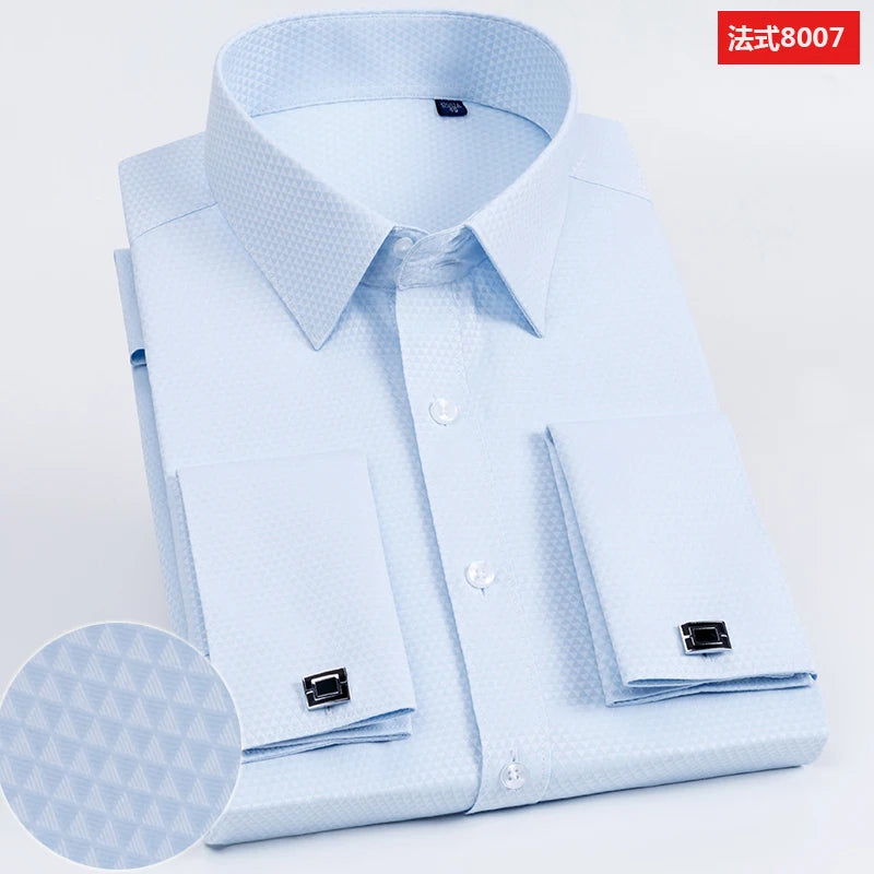 Men’s Shirt Long Sleeve Formal Slim Fit Solid Color