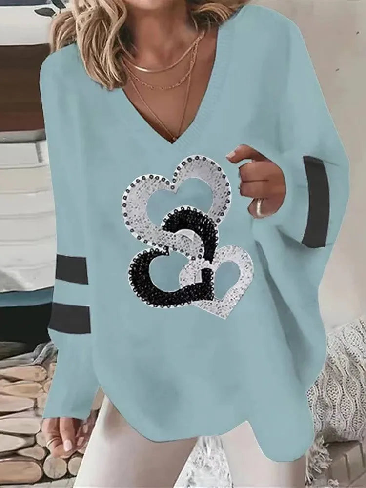 Women’s Top Blouse Long Sleeve Casual Printed