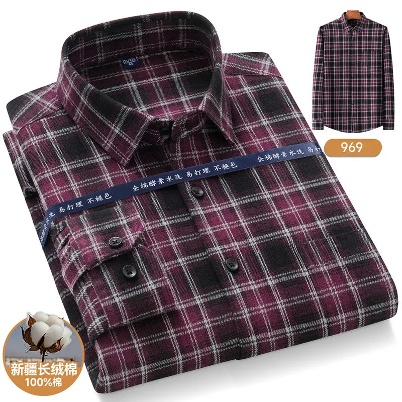 Men’s Shirt Long Sleeve Cotton Formal Slim Fit