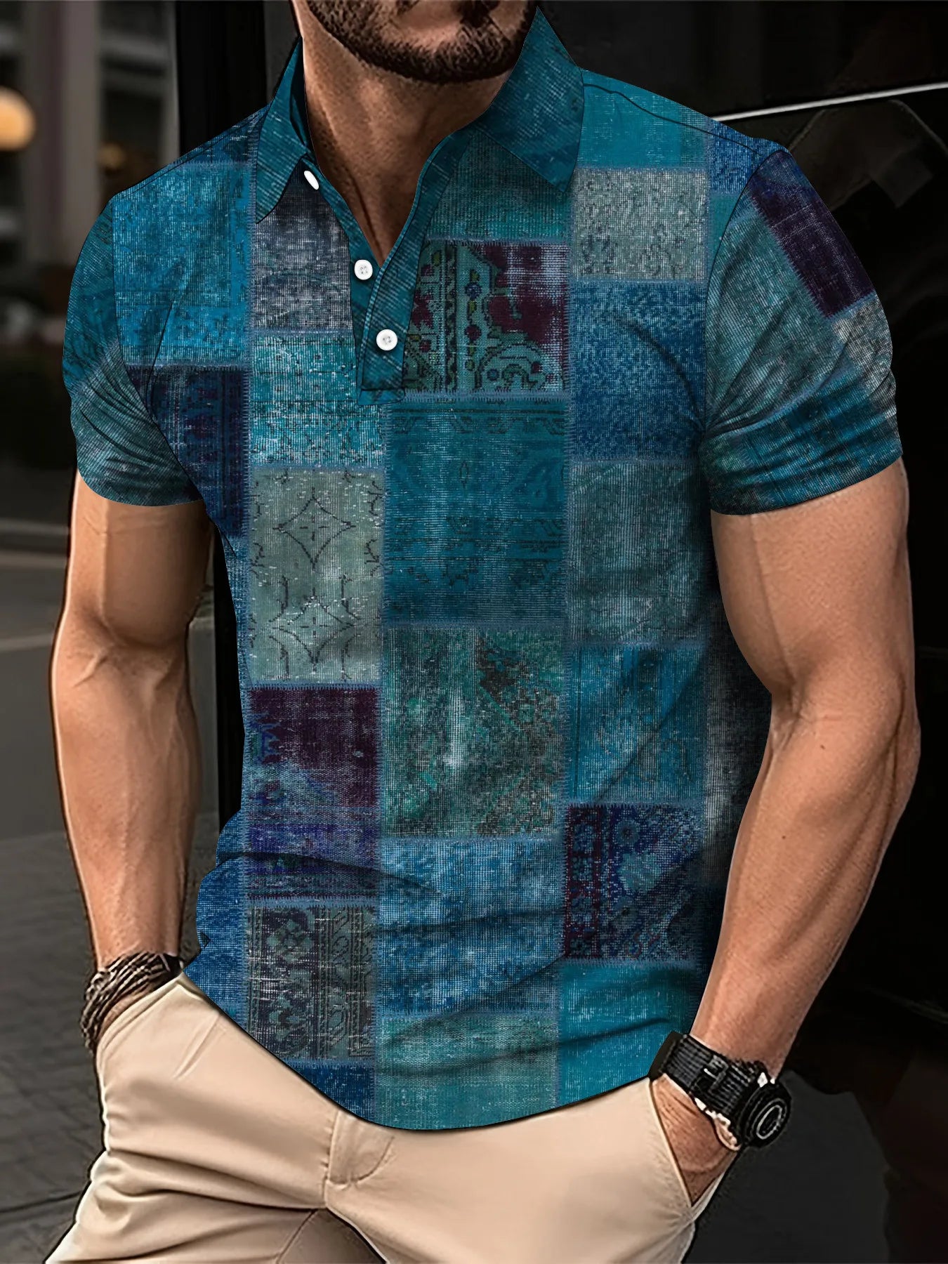 Men’s Polo Shirt Short Sleeve Casual Fashion