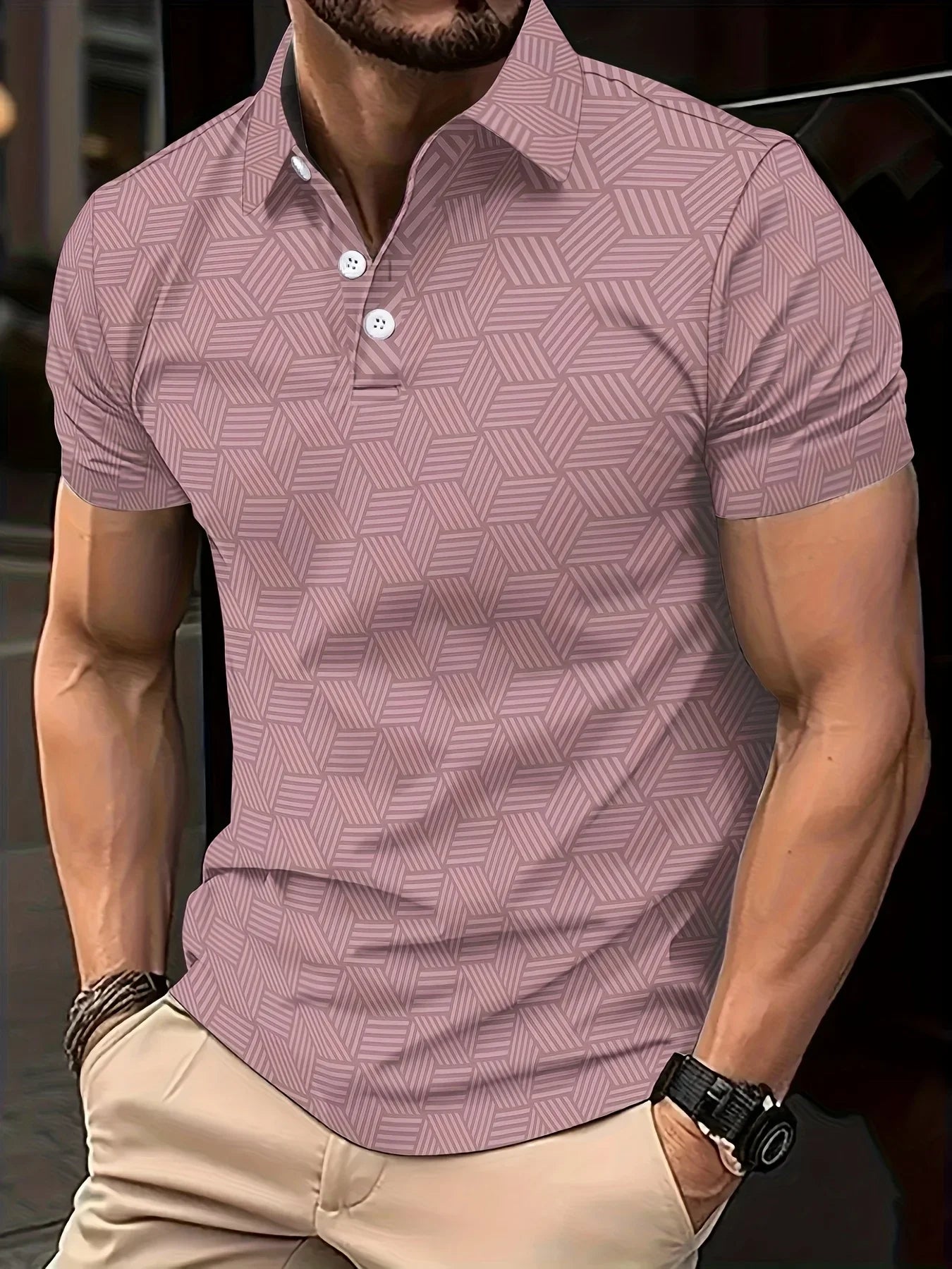 Men’s Polo Shirt Short Sleeve Casual Summer