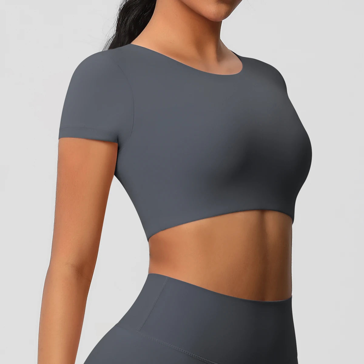 Women’s Gym Top Short Sleeve Breathable Stretchy Athletic