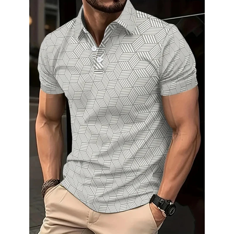 Men’s Polo Shirt Short Sleeve Casual Summer