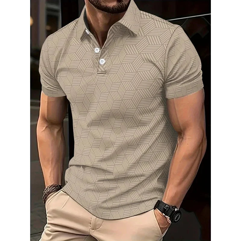 Men’s Polo Shirt Short Sleeve Casual Summer