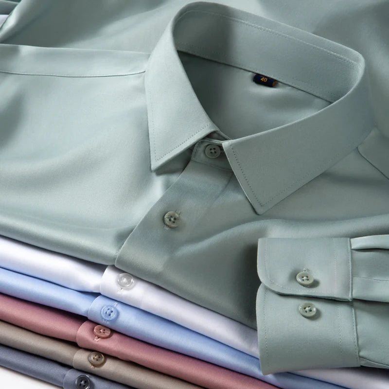 Men’s Shirt Long Sleeve Formal Slim Fit