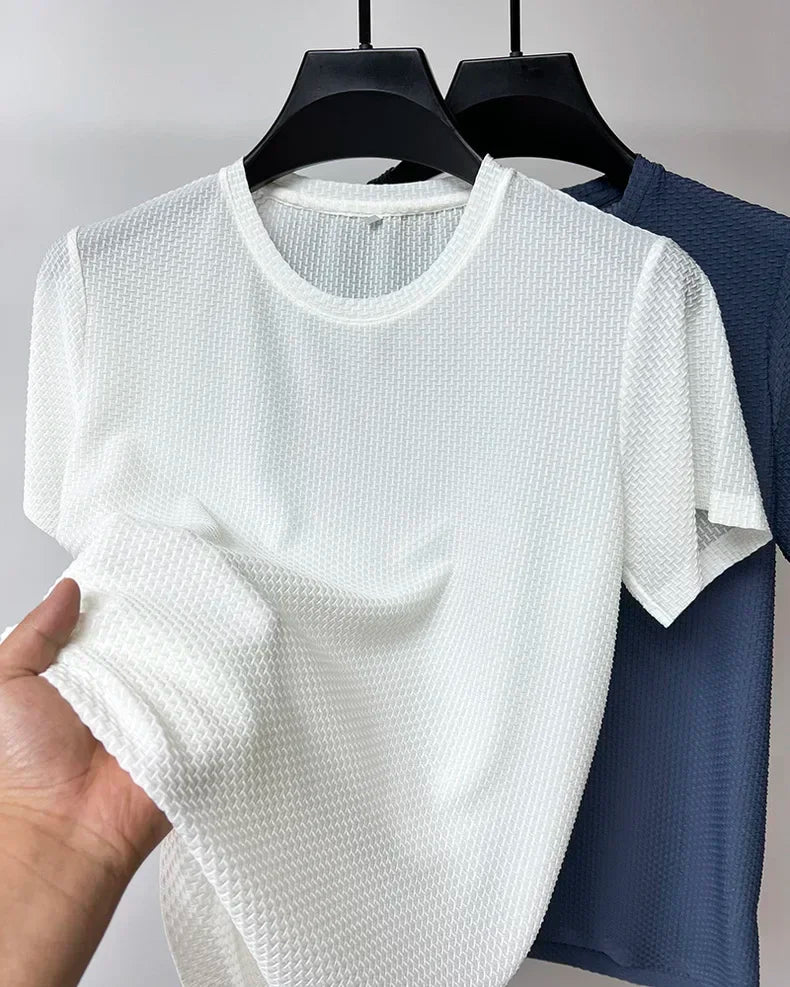 Men’s Polo Shirt Short Sleeve Summer Solid Color Breathable Fashion