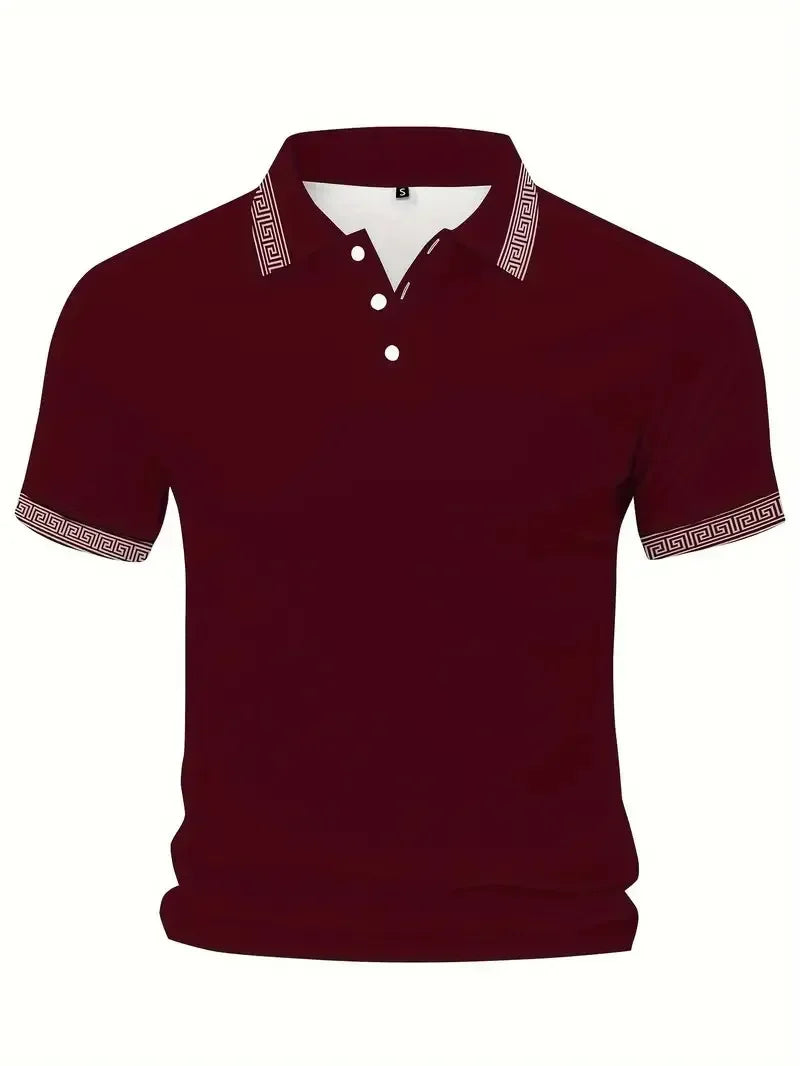 Men’s Polo Shirt Casual Summer Breathable Soft Fabric Comfort Fit