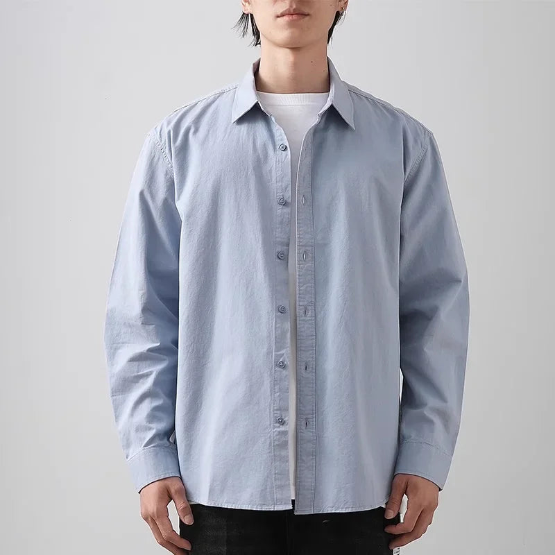 Men’s Shirt Long Sleeve Cotton Casual Formal
