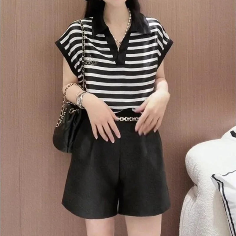 Women’s Shorts Casual Summer Elastic Waist Cotton