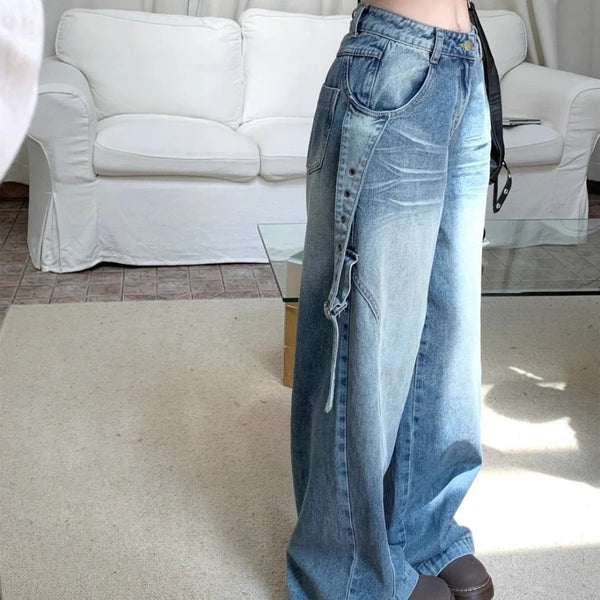 Women’s Jeans High Waist Straight Leg Casual