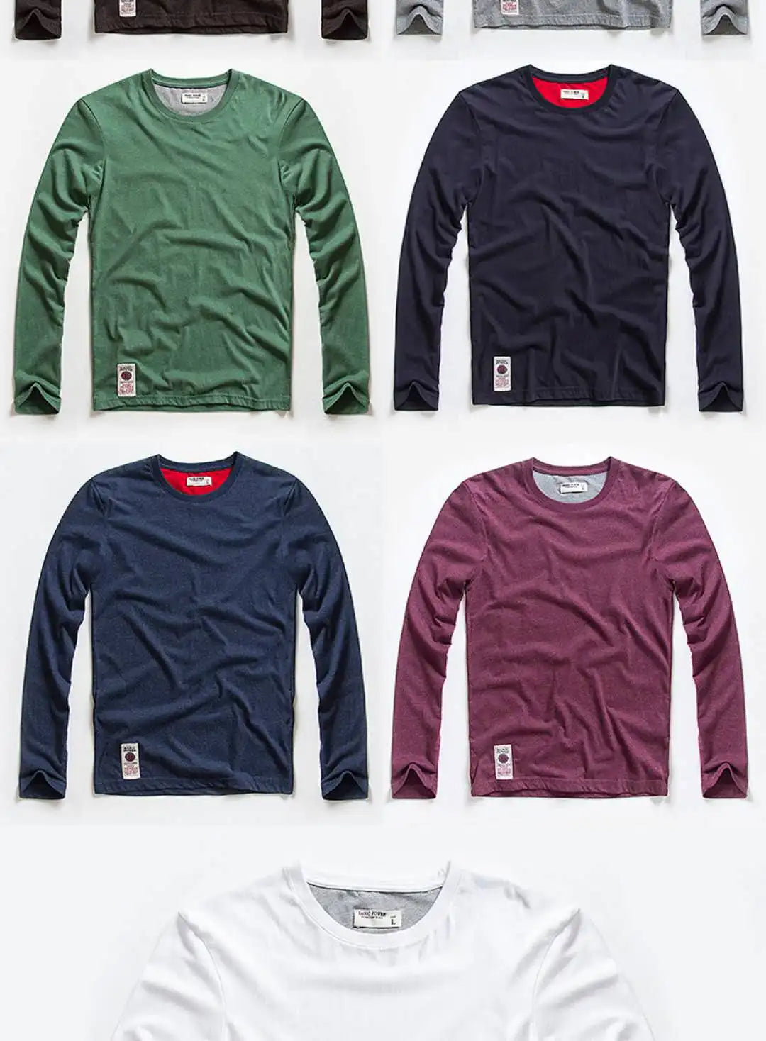 Men’s T-Shirt Long Sleeve Casual Cotton Comfort Fit