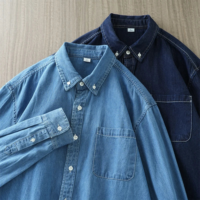 Men’s Shirt Long Sleeve Cotton Casual