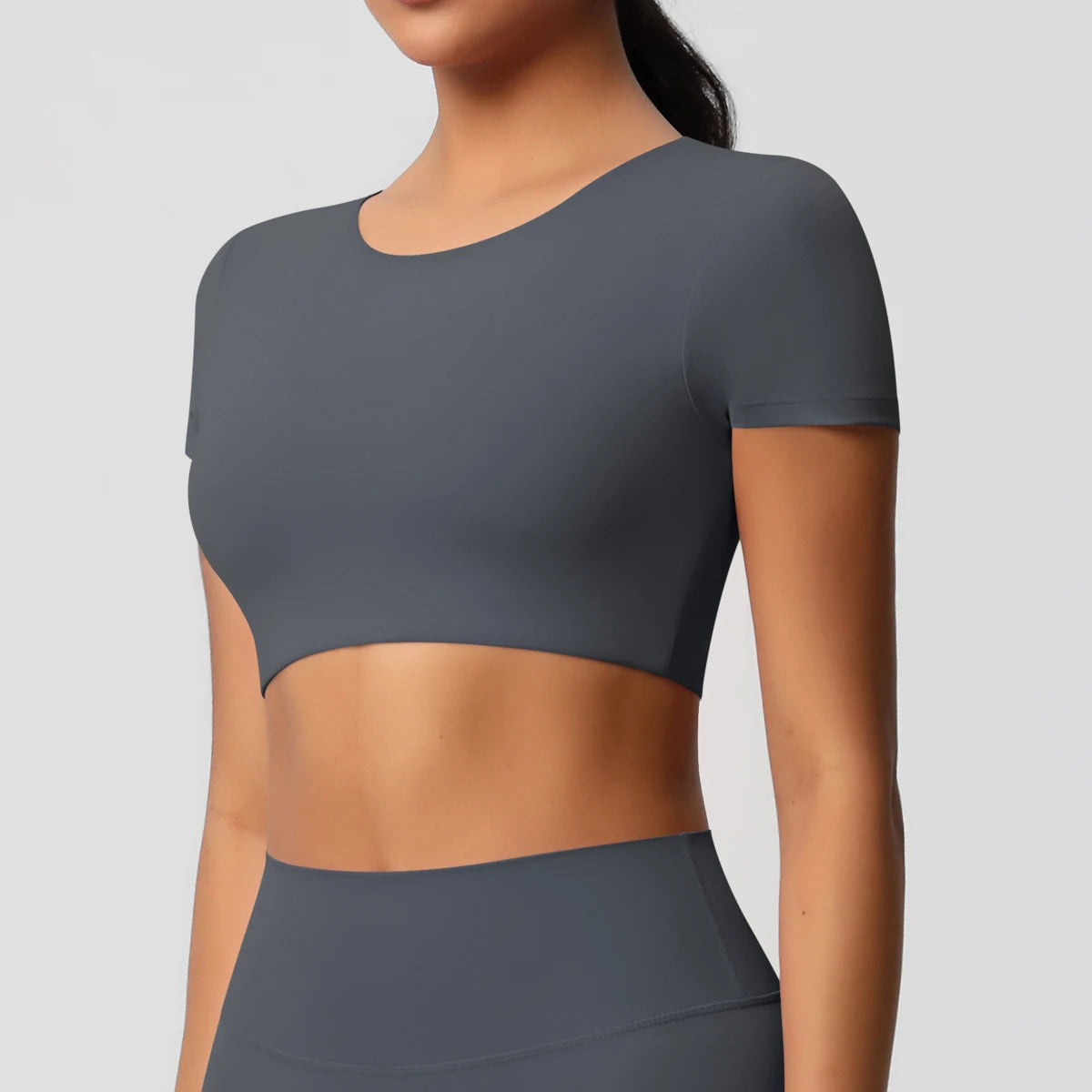 Women’s Gym Top Short Sleeve Breathable Stretchy Athletic