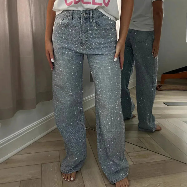 Women’s Jeans High Waist Straight Leg Stretchy Casual