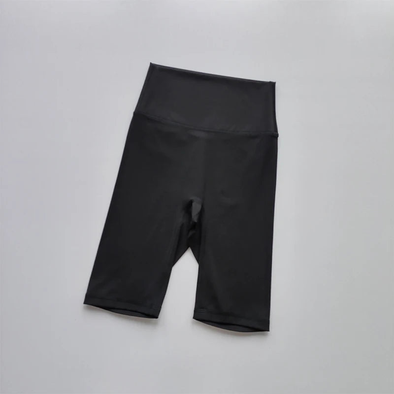 Women’s Shorts High Waist Sporty Solid Color
