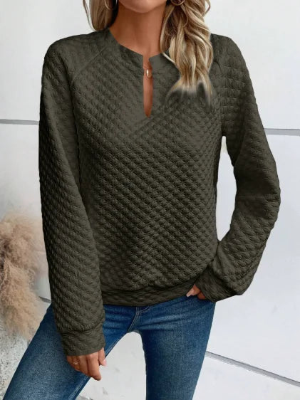 Women’s Hoodie Pullover Casual Solid Color Long Sleeve