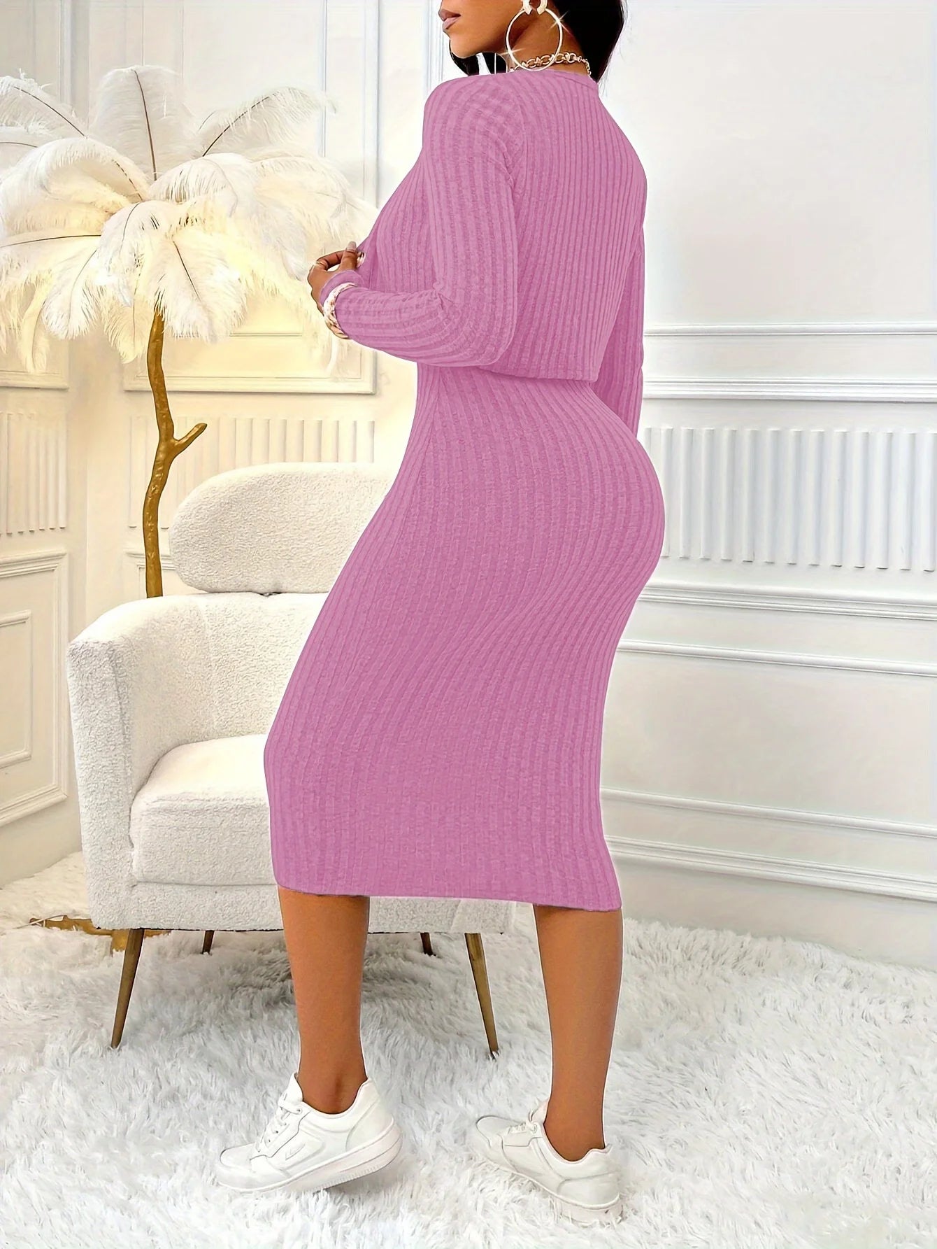 Women’s Dress Midi Bodycon Formal