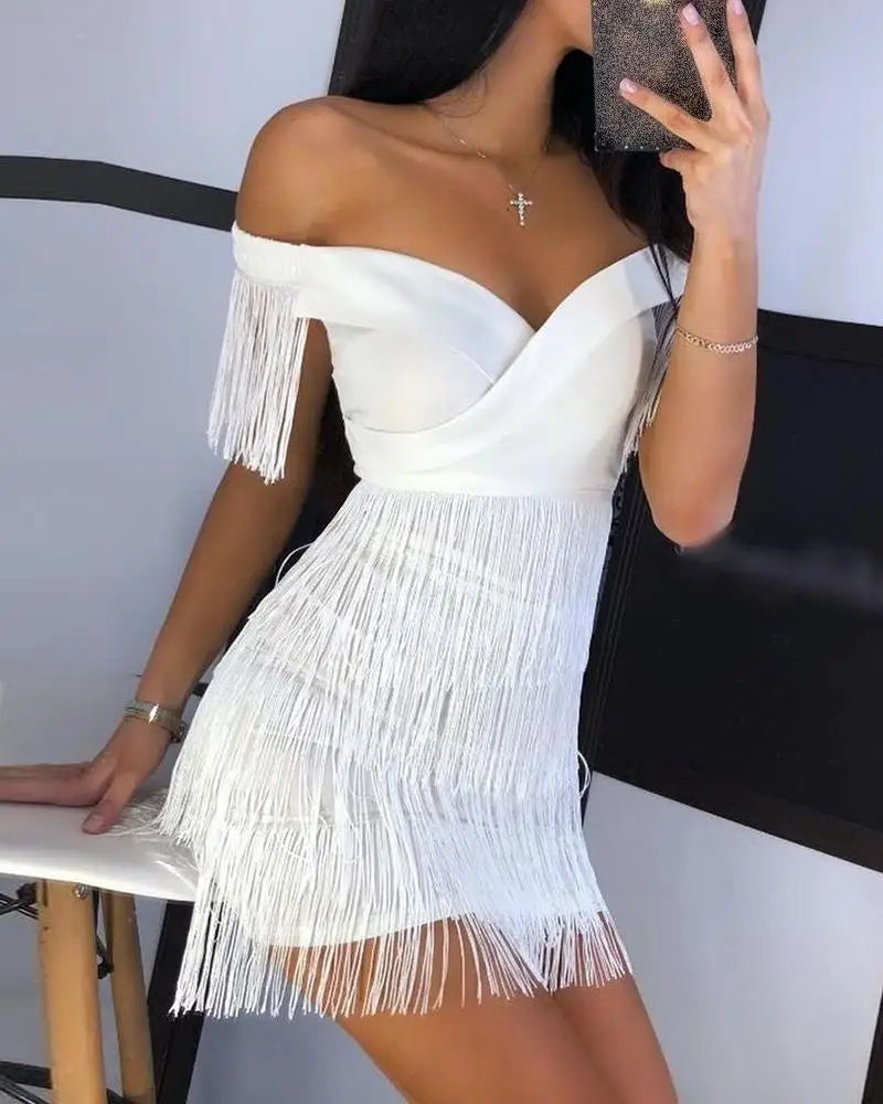 Women’s Dress Short Sleeve V-Neck Formal