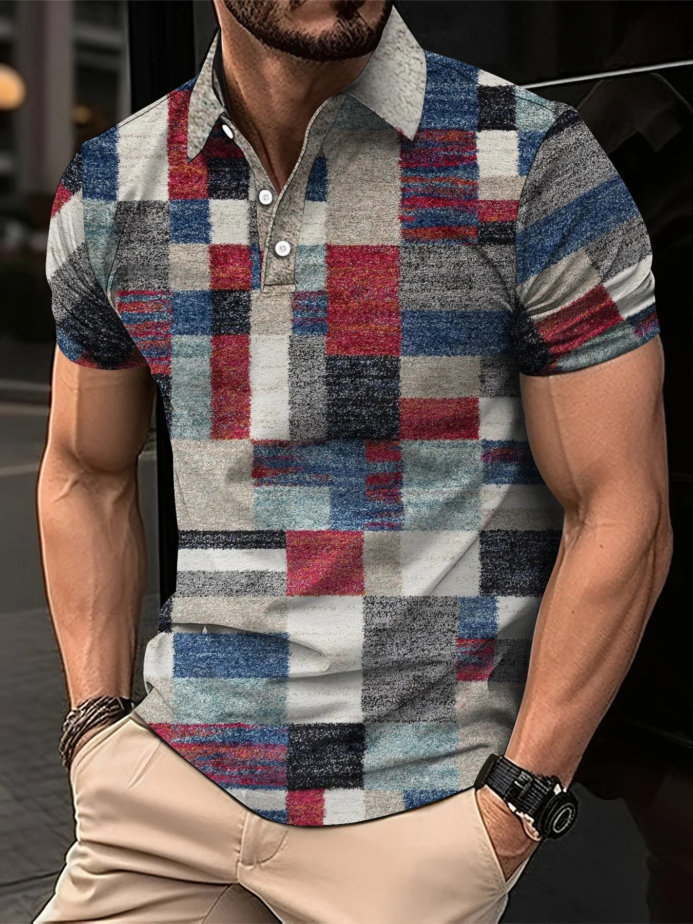 Men’s Polo Shirt Short Sleeve Casual Fashion