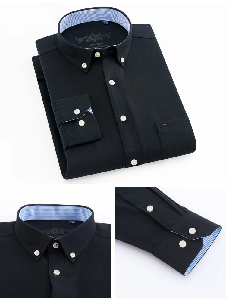 Men’s Shirt Long Sleeve Casual Cotton Comfort Fit