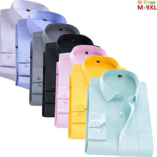 Men’s Shirt Long Sleeve Formal Cotton Comfort Fit