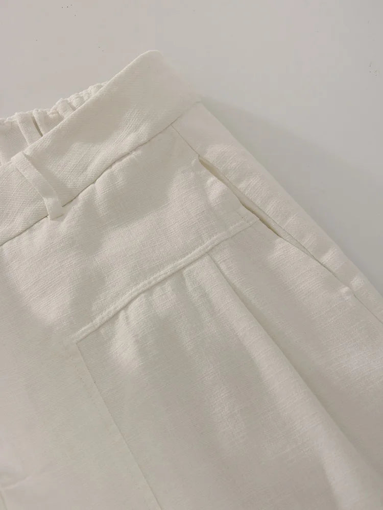 Women’s Trousers High Waist Wide Leg Straight Leg Relaxed Fit
