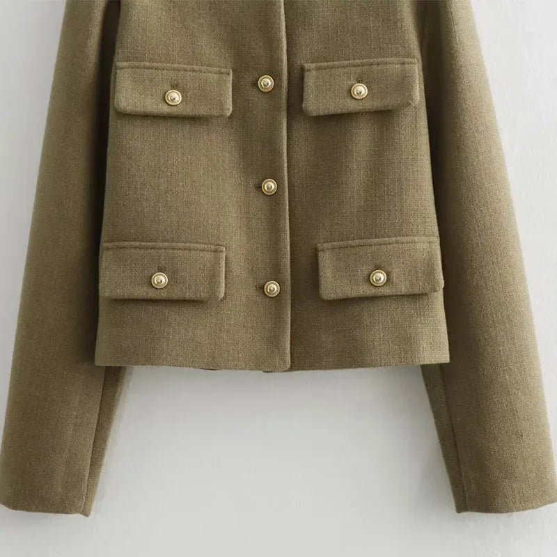Women’s Jacket Button-Up Casual Lightweight Warm