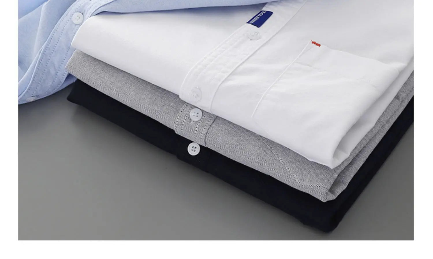 Men’s Shirt Short Sleeve Cotton Casual Solid Color