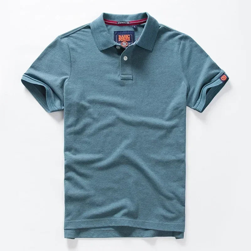 Men’s Polo Shirt Cotton Summer Fashion