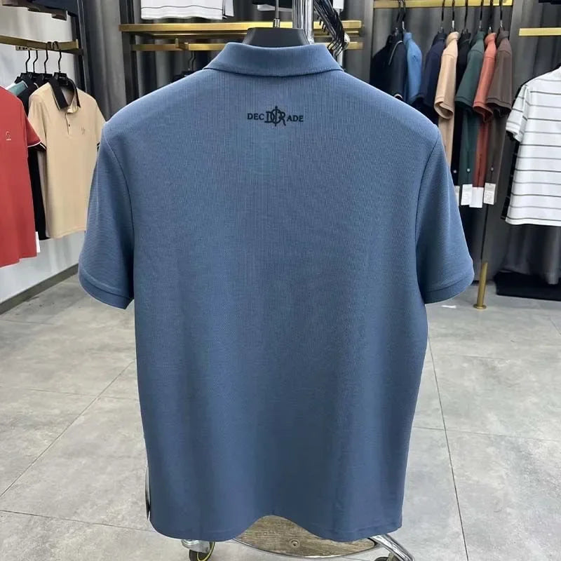 Men’s Polo Shirt Short Sleeve Cotton Business Casual Casual Summer