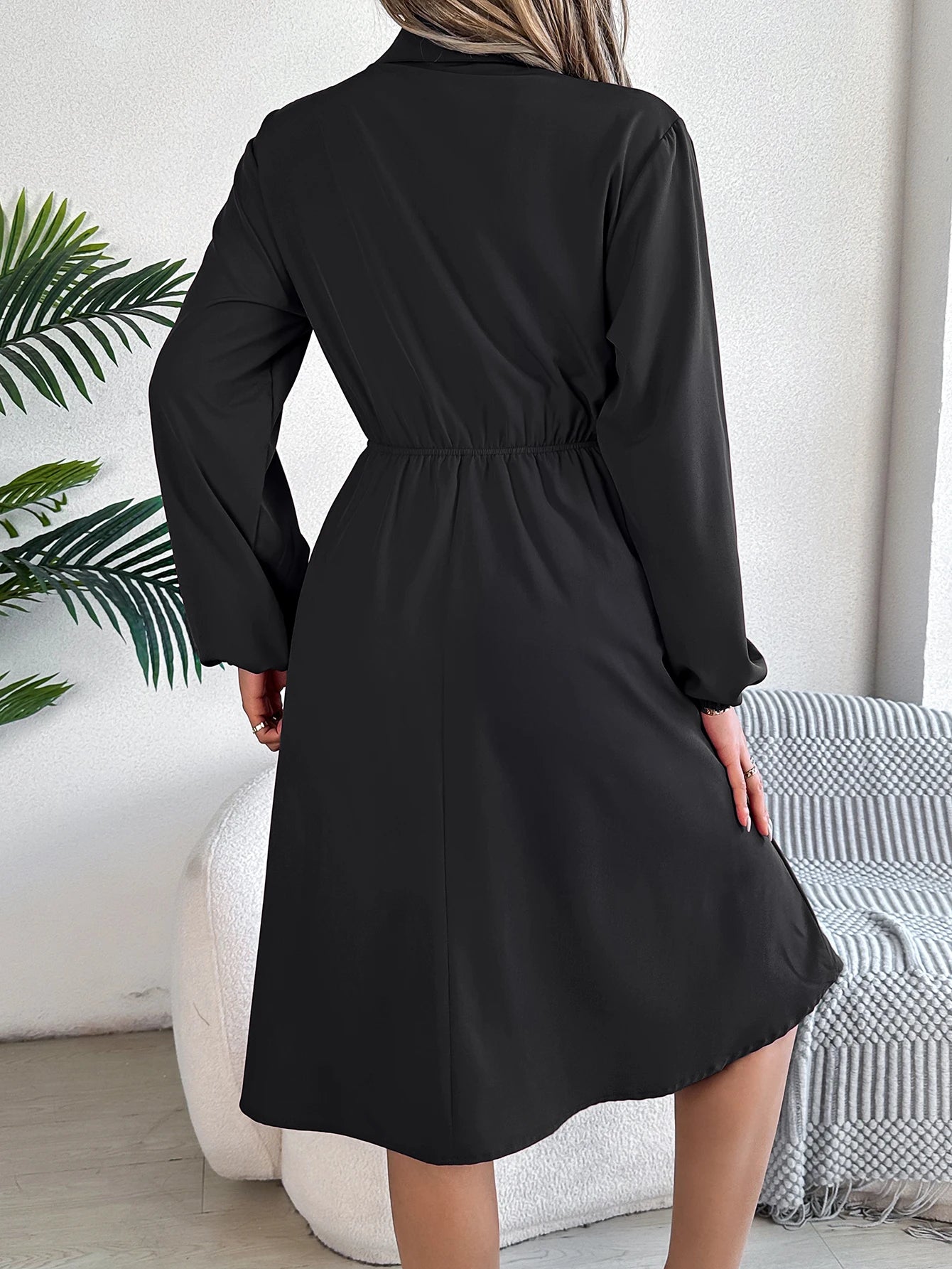 Women’s Dress Long Sleeve Casual Solid Color