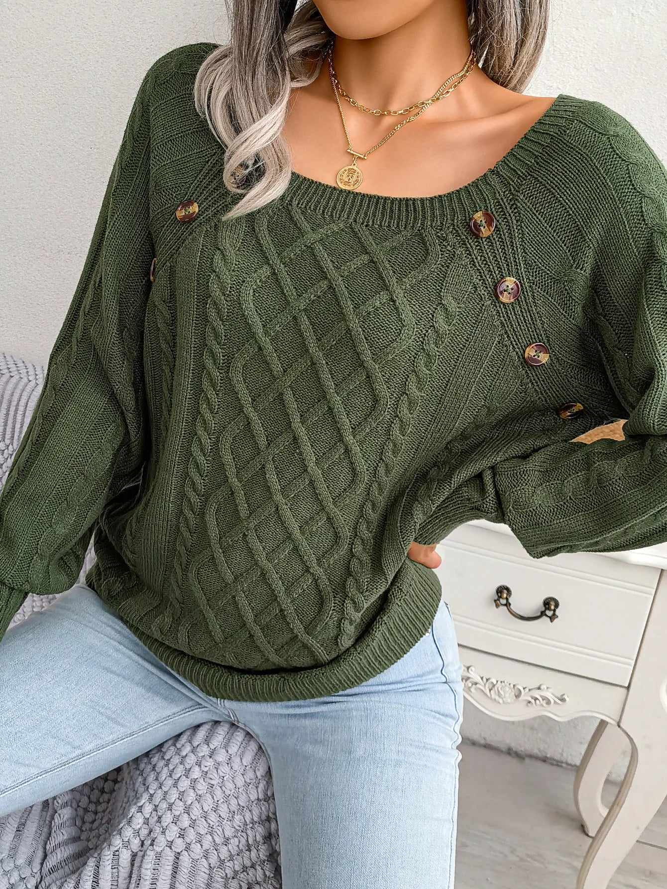 Women’s Top Long Sleeve Casual Stretchy Solid Color