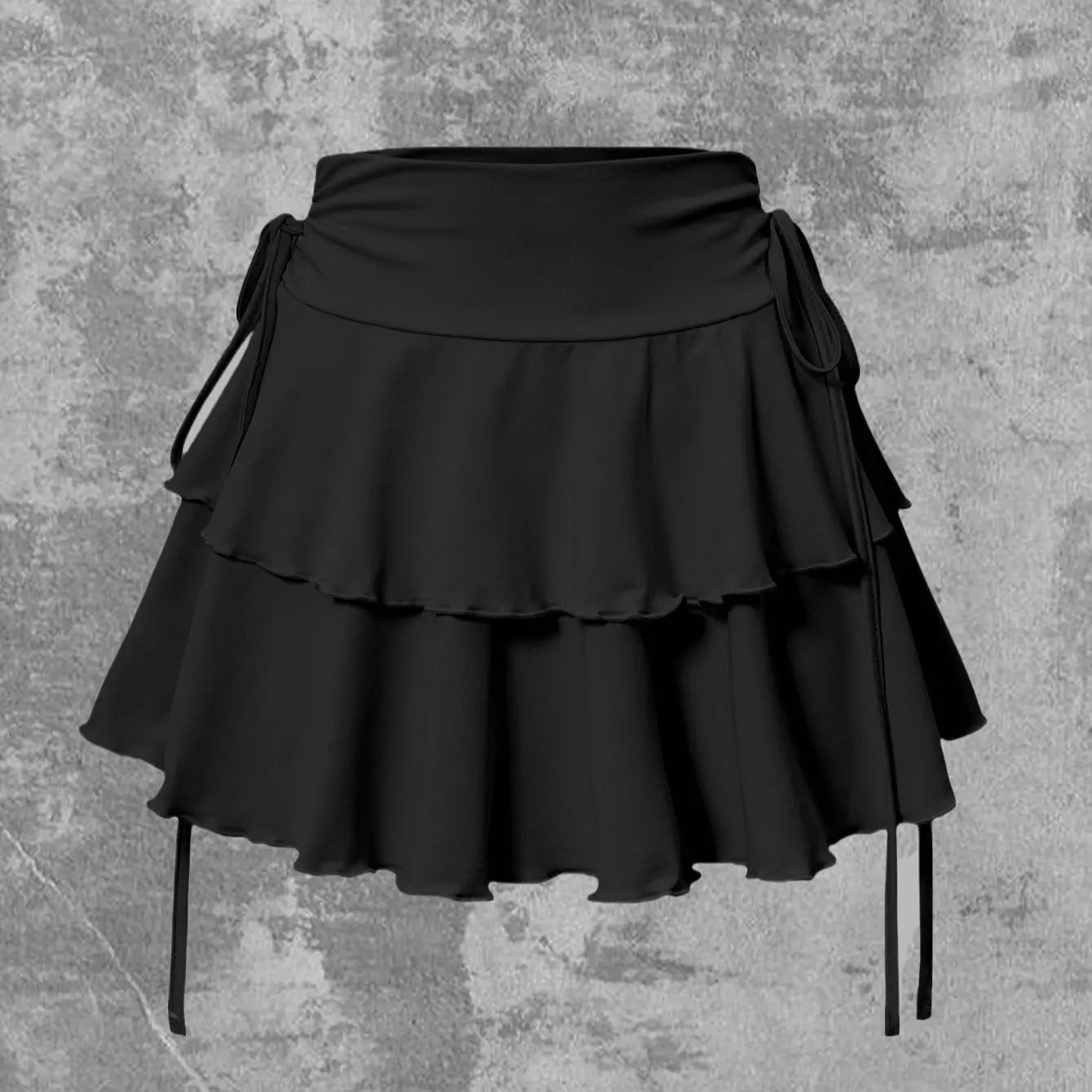 Women’s Skirt High Waist Elastic Waist Summer Solid Color
