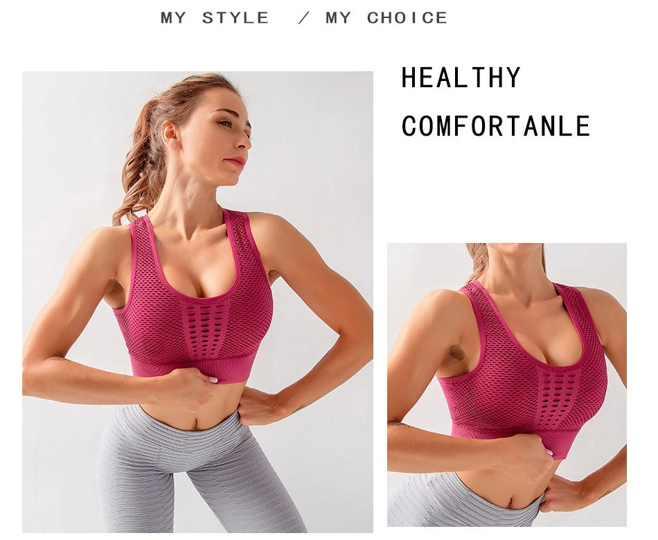 Women’s Gym Top Crop Top Breathable Seamless Athletic
