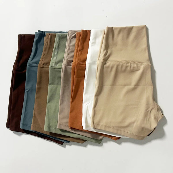 Women’s Shorts High Waist Elastic Waist Sporty Slim Fit