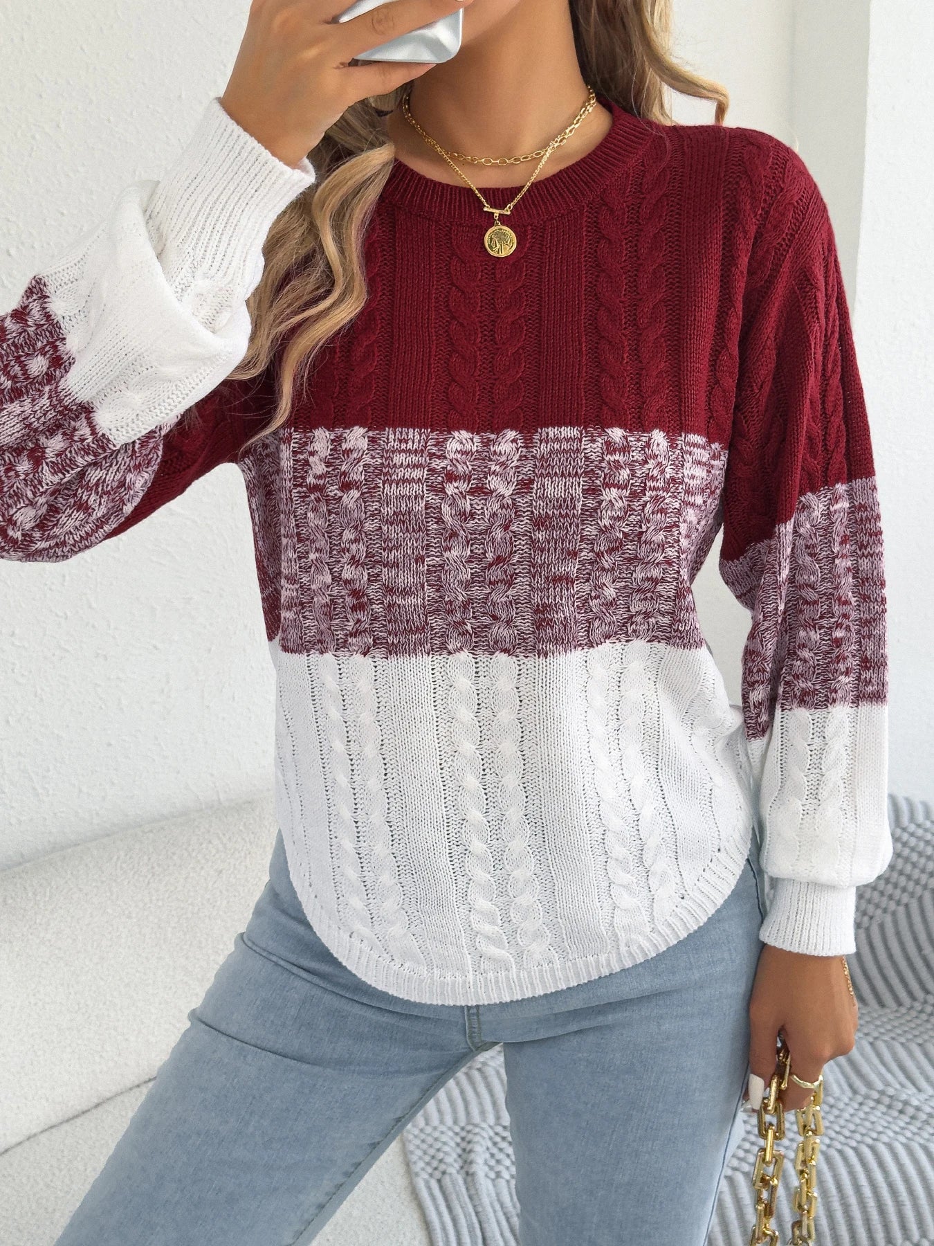 Women’s Top Long Sleeve Casual Stretchy