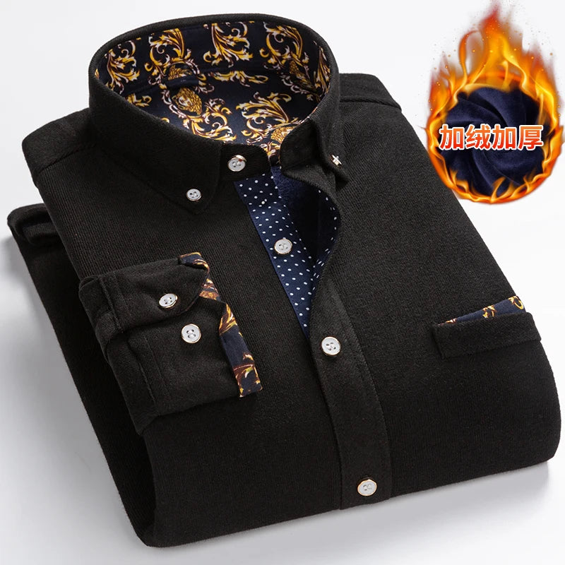 Men’s Shirt Long Sleeve Casual Cotton Comfort Fit