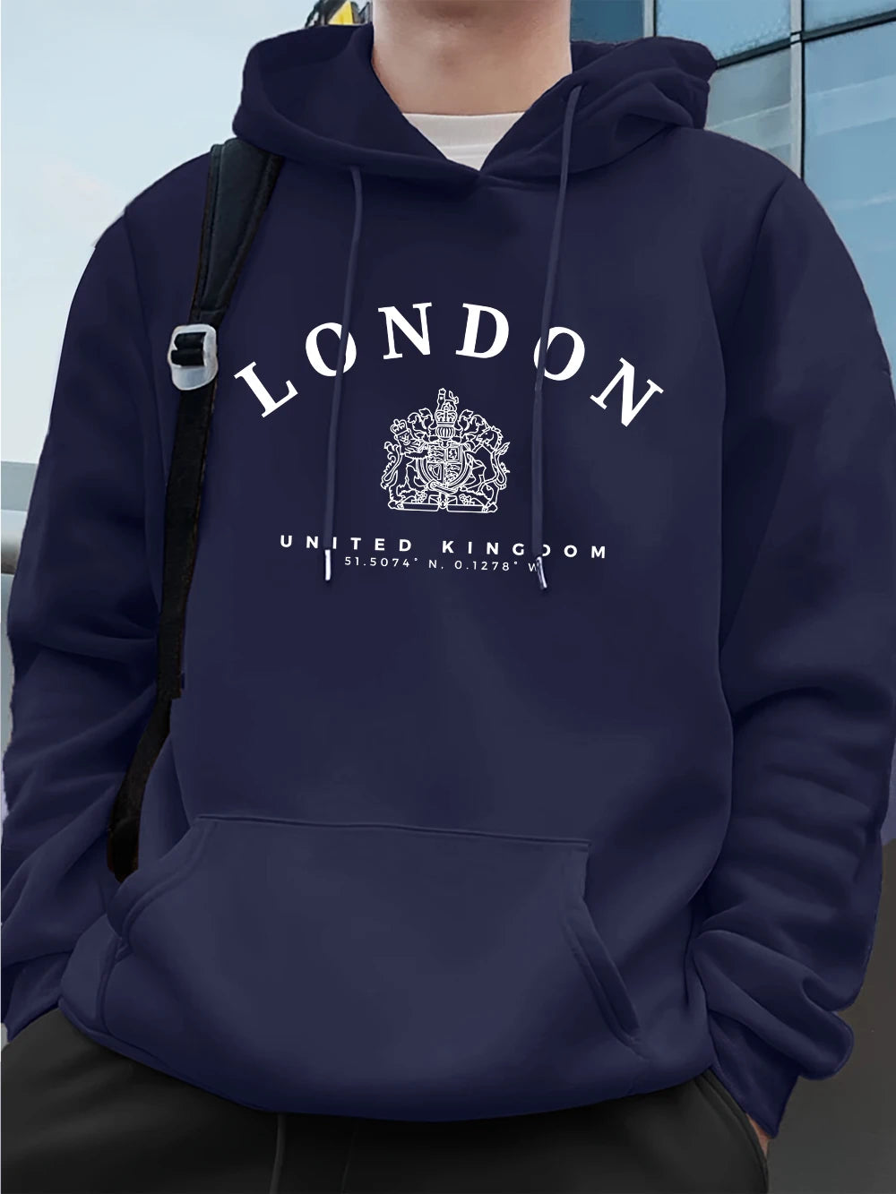 Men’s Hoodie Pullover Fleece Warm Casual