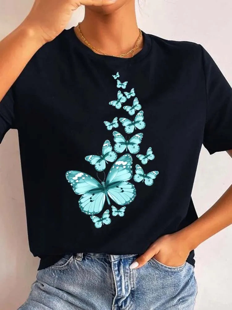 Women’s Top T-Shirt Printed Summer Casual