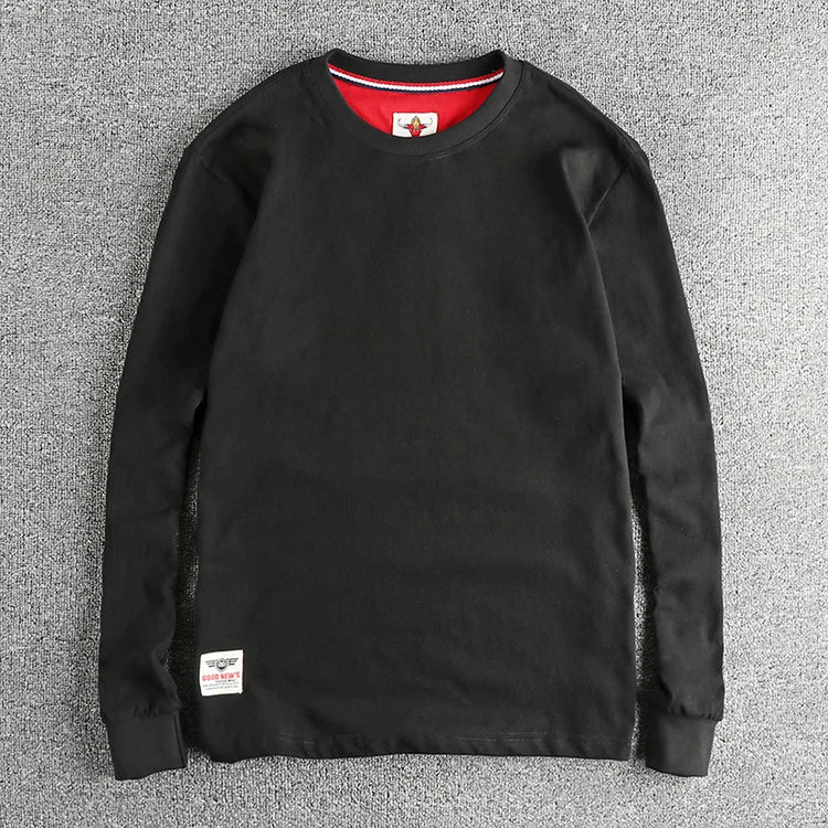 Men’s T-Shirt Long Sleeve Cotton Cotton Comfort Fit