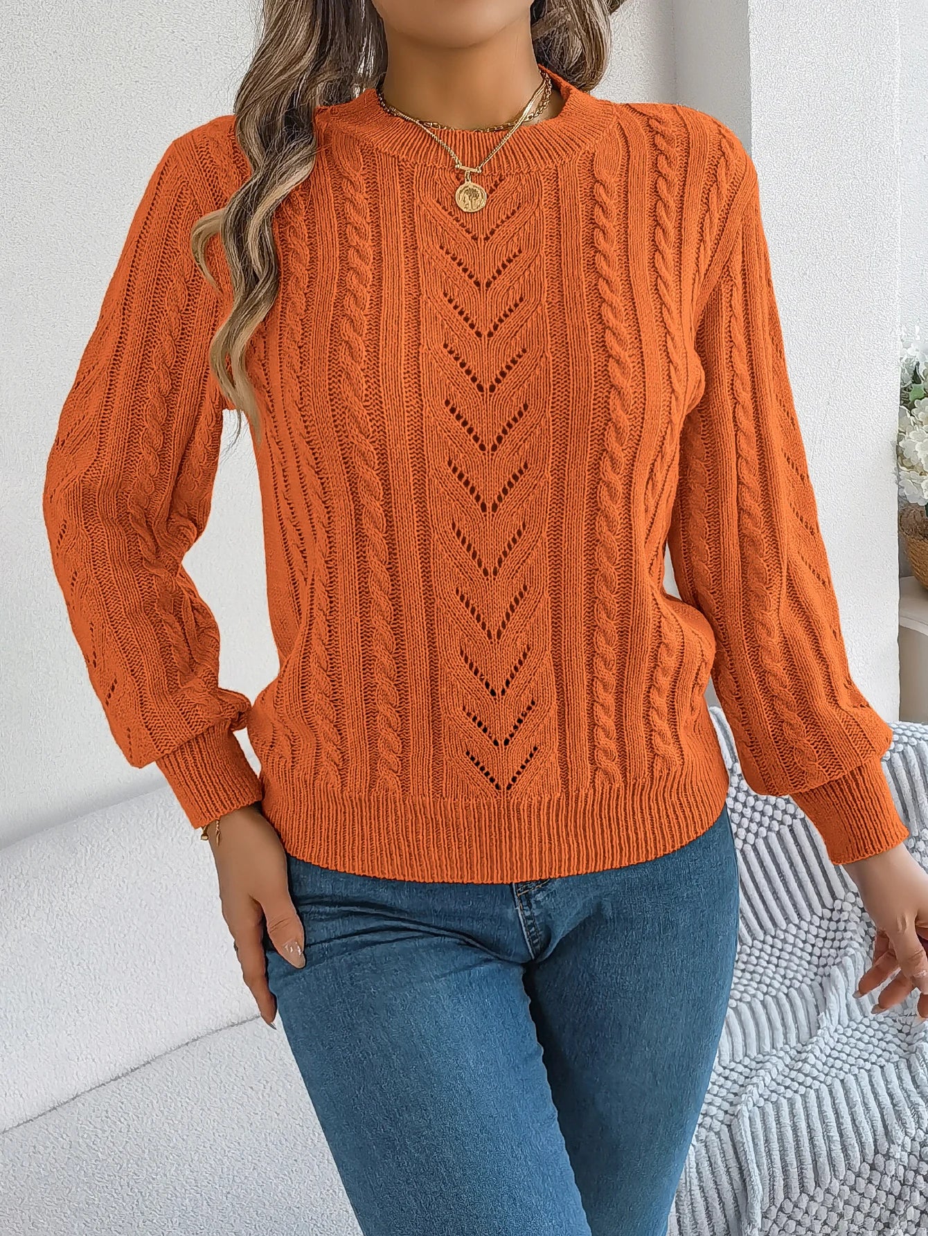 Women’s Top Long Sleeve Solid Color Casual Stretchy