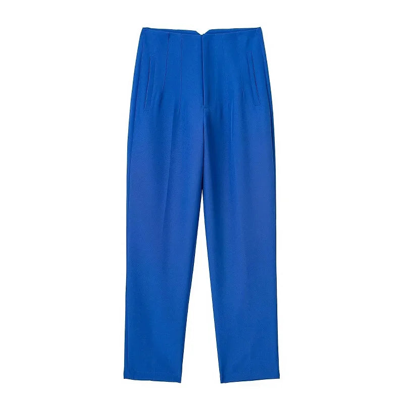 Women’s Trousers High Waist Formal Comfort Fit Stretchy