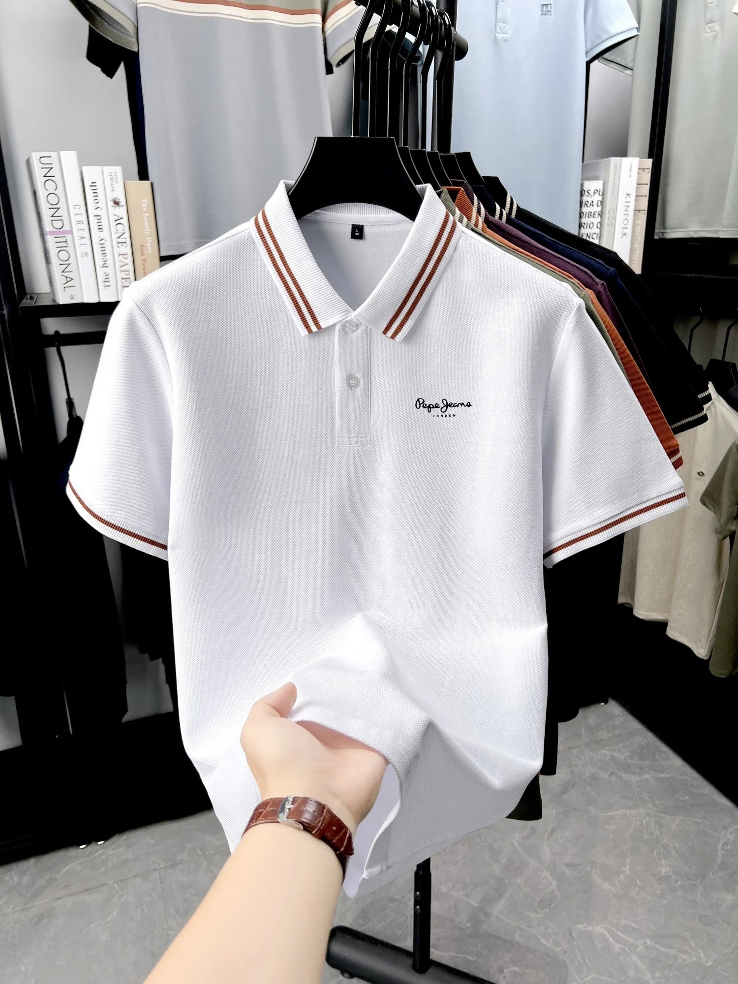 Men’s Polo Shirt Cotton Short Sleeve Casual Summer Fashion