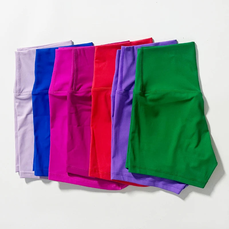 Women’s Shorts High Waist Elastic Waist Sporty Slim Fit